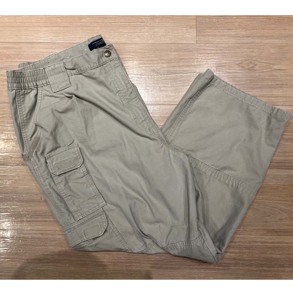 5.11 Tactical Mens Cargo Pants 74251 Cotton Canvas Khaki 40/30